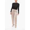 Crew Neck See Through Viscose Blend Sweater