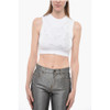 Rhinestoned Cropped Tank Top