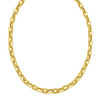 14K Yellow Gold Faceted Octagonal Link Chain Necklace (8.10 mm)