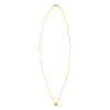 14K Yellow Gold Puffed Mini Clover Pendant Necklace