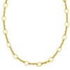 14K Yellow Gold Five and One Oval Link Chain Necklace