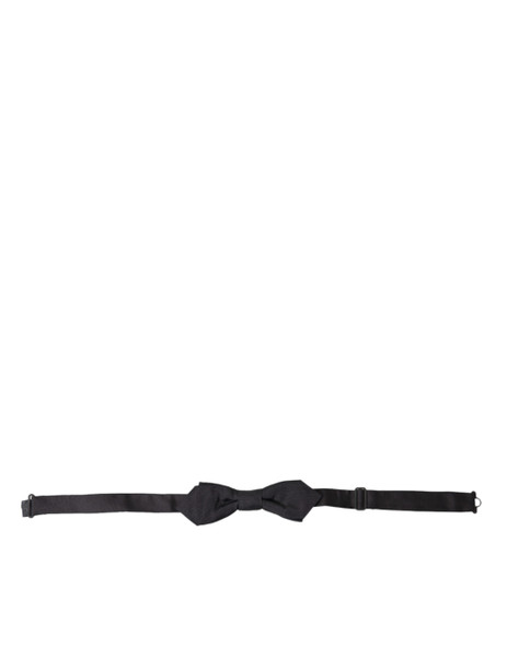 Elegant Silk Black Bow Tie FT3815