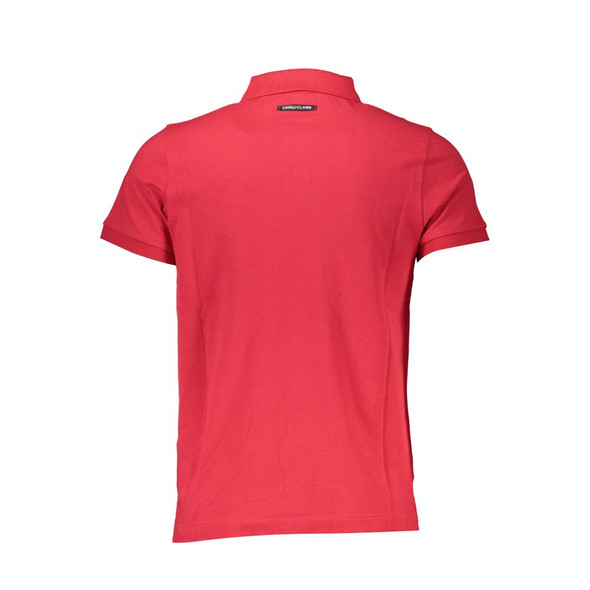 Red Cotton Polo Shirt CA-37037