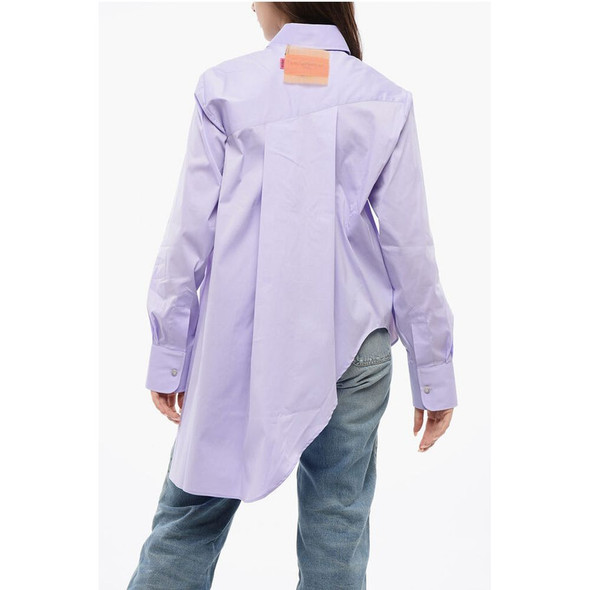 Asymmetric FLOATING AWAY Shirt With Sheer Detail