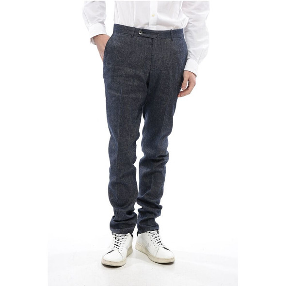 Slim Fit Linen Blend Chino Pants