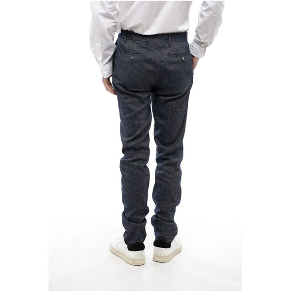 Slim Fit Linen Blend Chino Pants