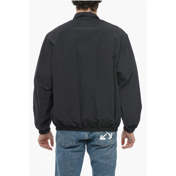 Cotton Bomber Jacket with Collar