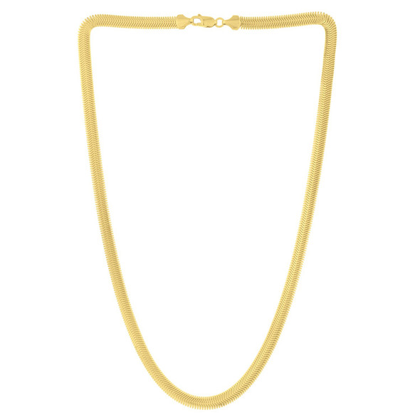 14K Yellow Gold Oval Snake Chain (5.30 mm) 14K Yellow Gold Oval Snake Chain (5.30 mm)
