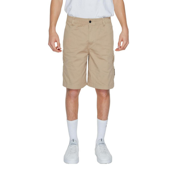 Beige Cotton Short CA13214500309RO