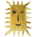 Rectangular Sun Metallic Gold Rectangular Sun Metallic Gold
