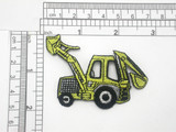 Backhoe Digger Patch Iron On Embroidered Applique