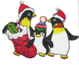 Iron On Patch Applique - Christmas Penguin Group