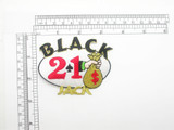 Black Jack 21 Gaming patch Iron On Applique