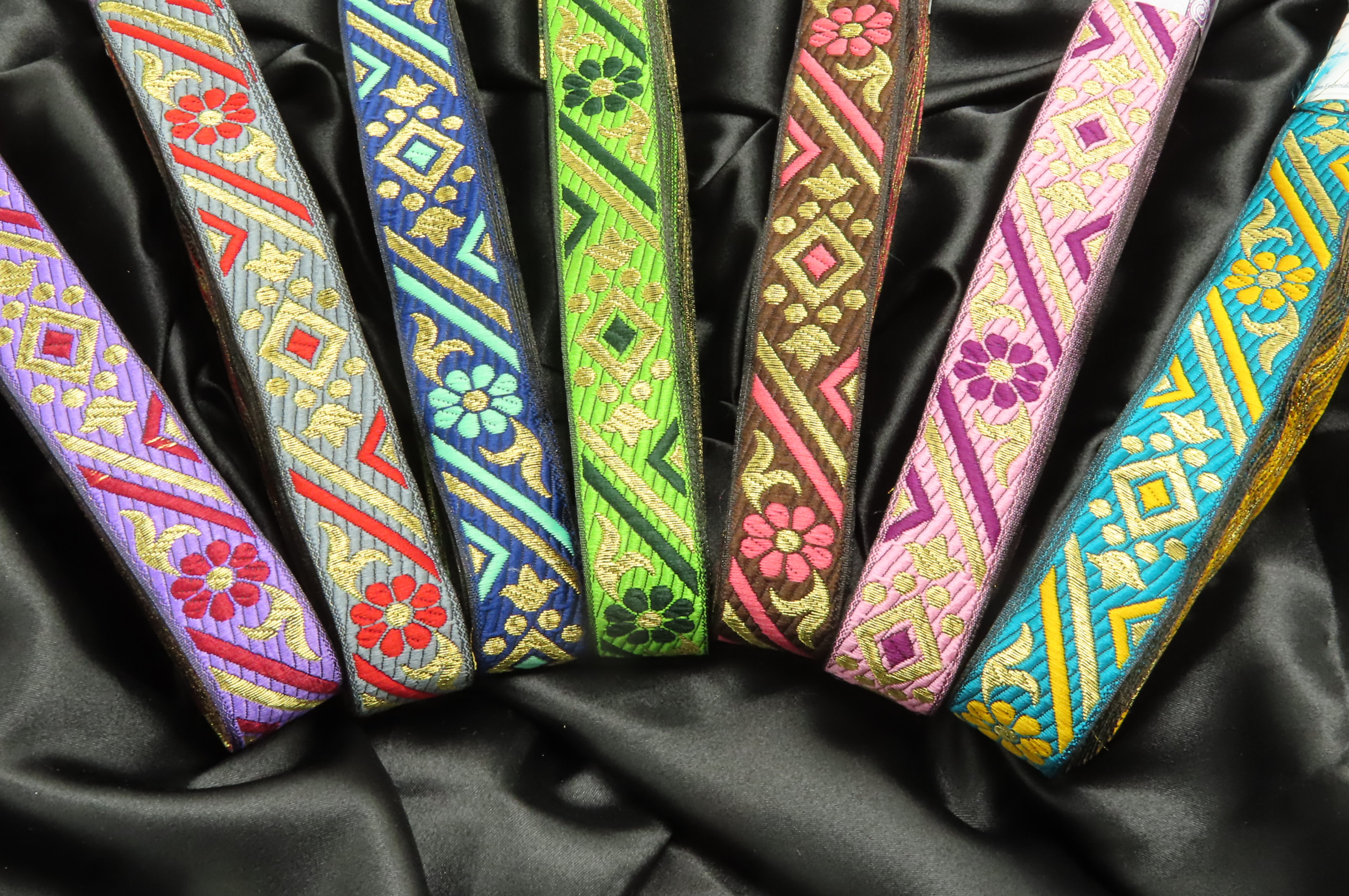 Jacquard-Band 5,1 Cm Breit – 4,5 M Rolle, Polyester, Für Basteln, Nähen & Deko