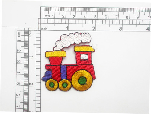Steam Train Patch Locomotive Iron On Embroidered Applique