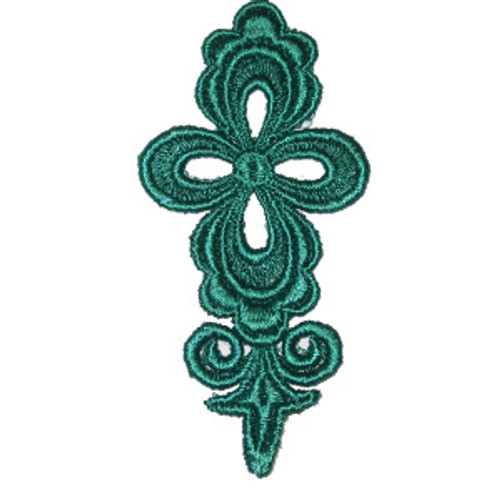 Venise Lace Applique - 5 Pack Teal