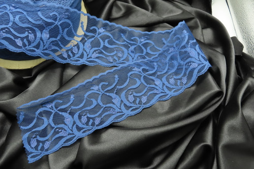 Flat Lace 3 3/4" Blue Tulip 25 Yards