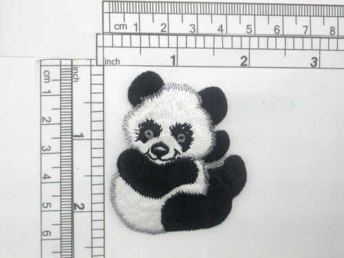 iron on panda patch