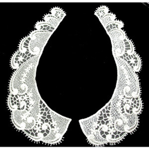 Collar Appliques Venise Lace Rayon L & R Ivory