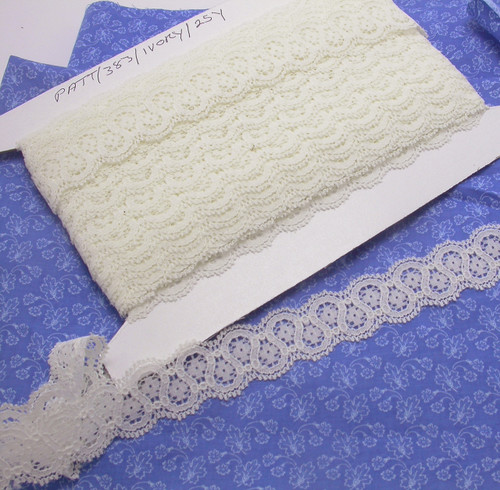 Galloon  Lace 1" (25mm) Ivory Very Soft 25 yards