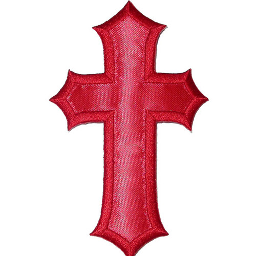 Cross Large Satin RED