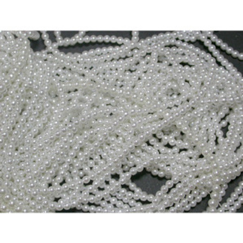 Strung  Beads 60" Strings 4mm  Irridescent