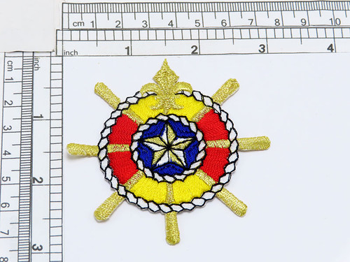 Ships Compass Nautical Embroidered Applique