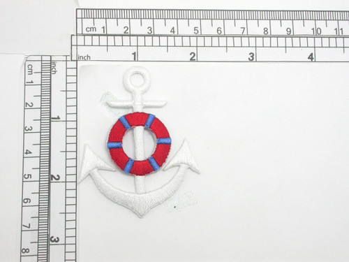 Anchor Life Preserver Iron On Applique Embroidered Patch

Fully Embroidered Measures 2" x 2 1/2"