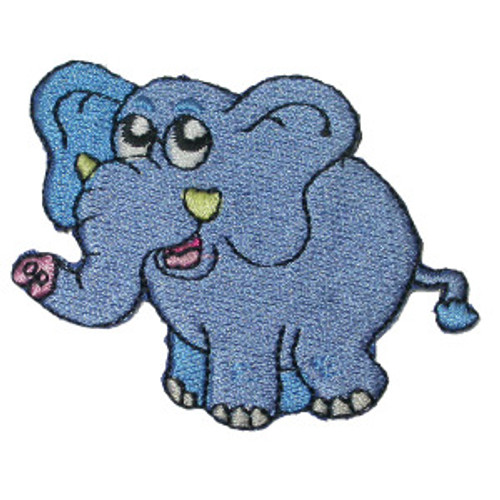 Elephant Patch - Embroidered Iron On Applique