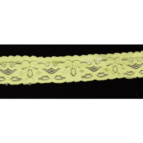 Stretch Lace 1" Lime 10 Yards