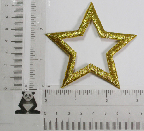 Star 3" Open (75mm)  Metallic Gold