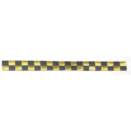 Black Gold Checkered Strip