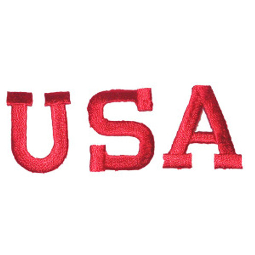 USA Letters 1" tall Red