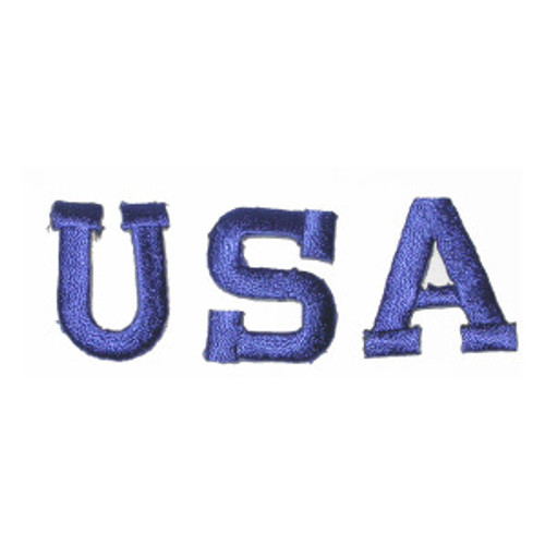 USA Letters 1" tall Blue