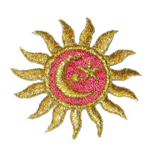 Sun Metallic with Moon & Star