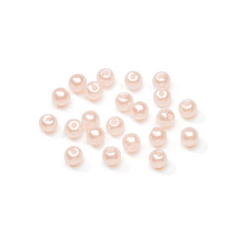 Beads 4mm Faux Pearl Pink 240 piece pack