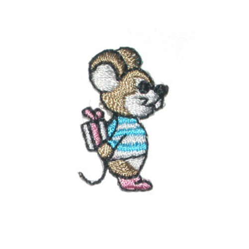 Tan Mouse with Gift