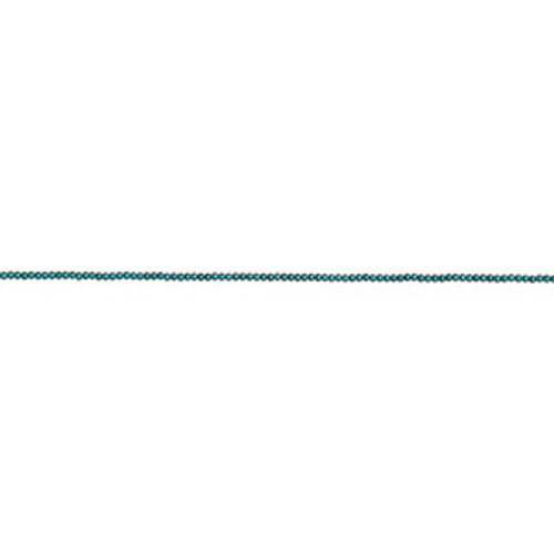 Strung Glass Beads 4mm Pearl 12" String TEAL