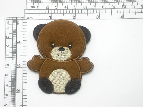 Teddy Bear Iron On Patch Applique - Puffy 3D