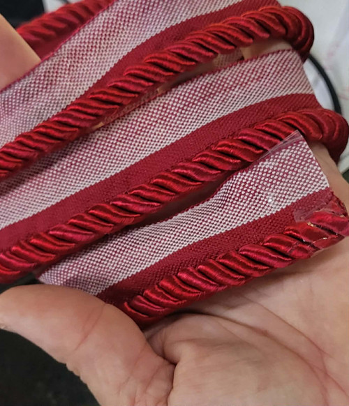 Cordedge 3/8" Red With XL 7/8" lip 10 yards