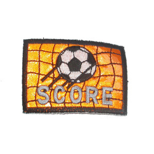 Soccer Score Patch Orange