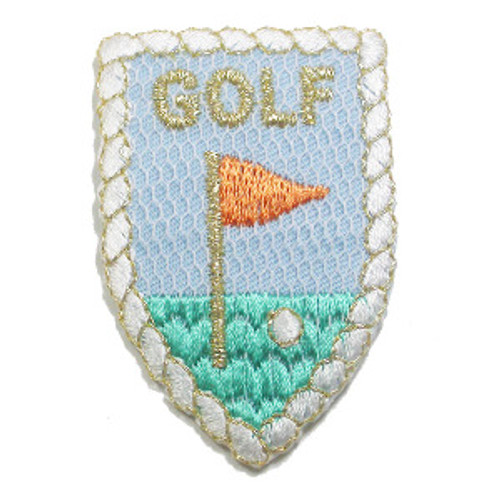 Iron On Patch Applique - Golf Crest