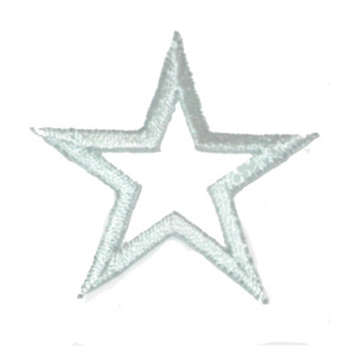 Open Star 1 1/2" Light Blue