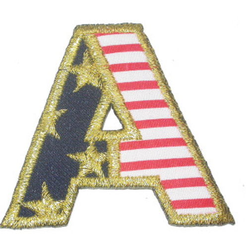 Stars and Stripes Letter A