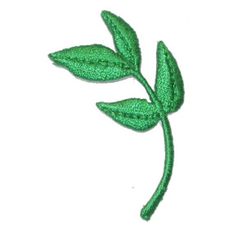 Olive Leaf Branch Iron On Applique

Fully Embroidered on Rayon and Metallic Threads

Measures 1 3/4" high x 3/4" wide approximately