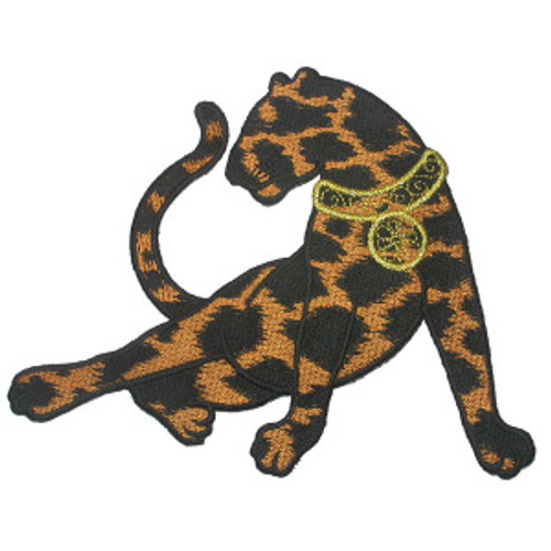 Large Panther with Collar Brown