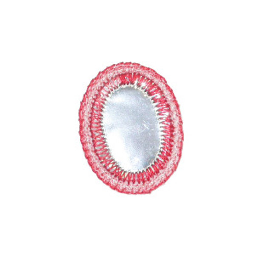 Mirror Oval Red