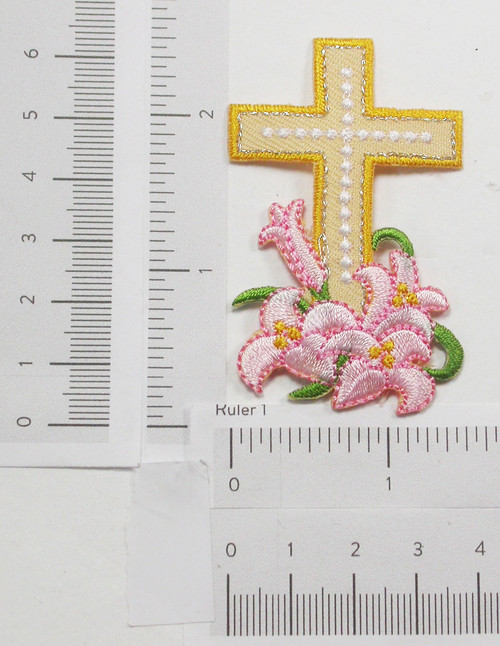 Cross with Lillies