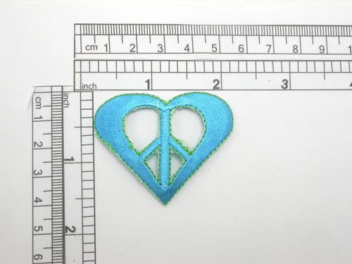 Peace in Heart Patch Embroidered Iron On Applique