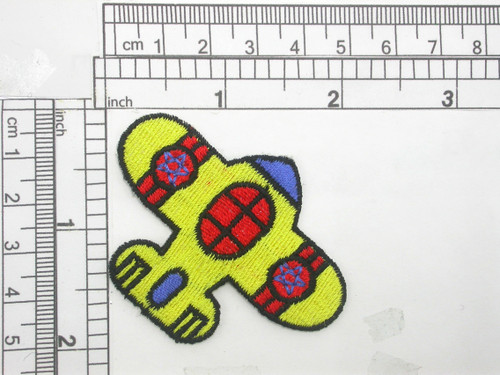 Aircraft Plane Iron On Embroidered Patch Applique 

 Measures 2 3/8" across x 1 3/4" high